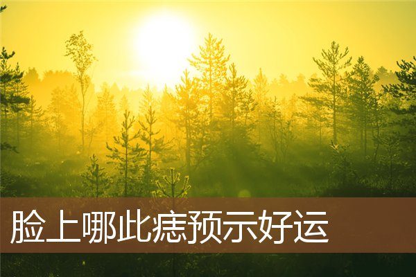脸上哪此痣预示好运 脸上哪此痣预示好运