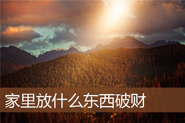 家里放什么东西破财 家里放什么东西破财