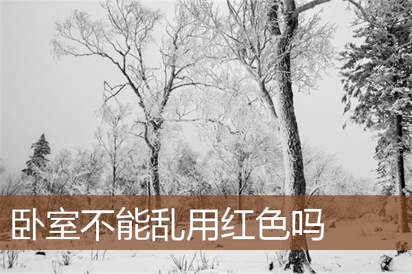 卧室不能乱用红色吗 卧室不能乱用红色吗