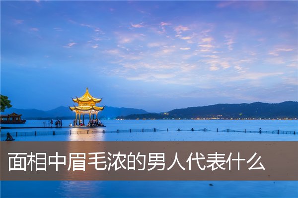 面相中眉毛浓的男人代表什么 面相中眉毛浓的男人代表什么