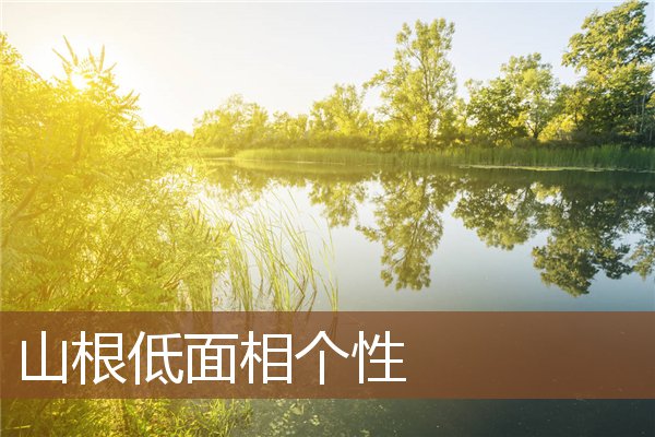 山根低面相个性 山根低面相个性
