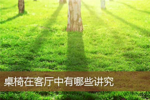 桌椅在客厅中有哪些讲究 桌椅在客厅中有哪些讲究