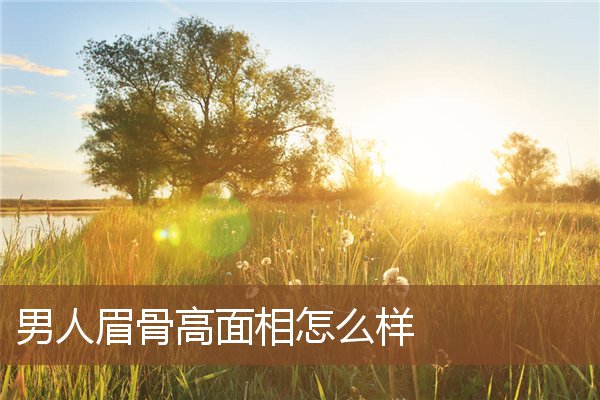 男人眉骨高面相怎么样 男人眉骨高面相怎么样