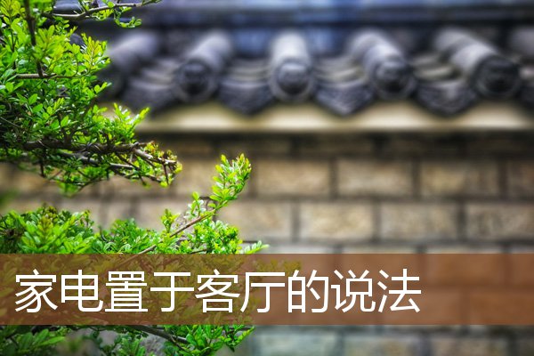 家电置于客厅的说法 家电置于客厅的说法